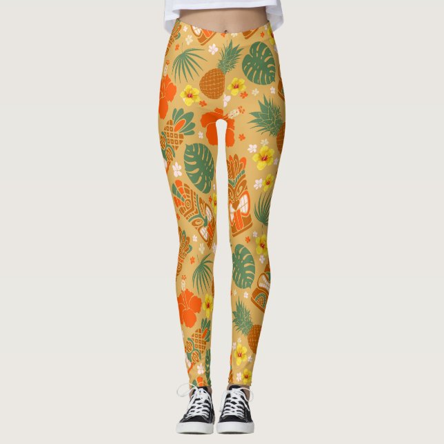 Legging Tiki Dourado (Frente)