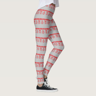 Legging Tinsel HO HO HO (Vermelho)
