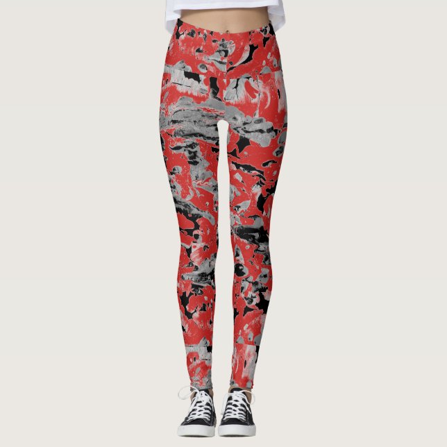 Legging Tinta abstrato Wet (Frente)