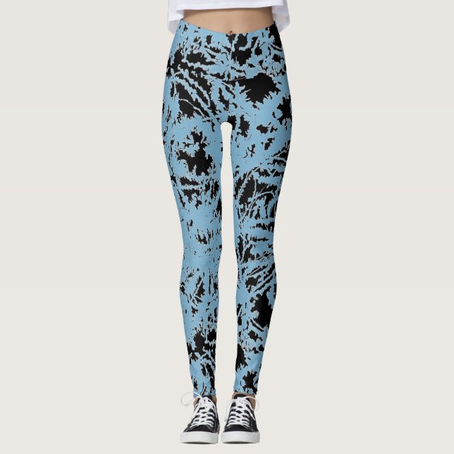 Legging Tinta abstrato Wet (Frente)
