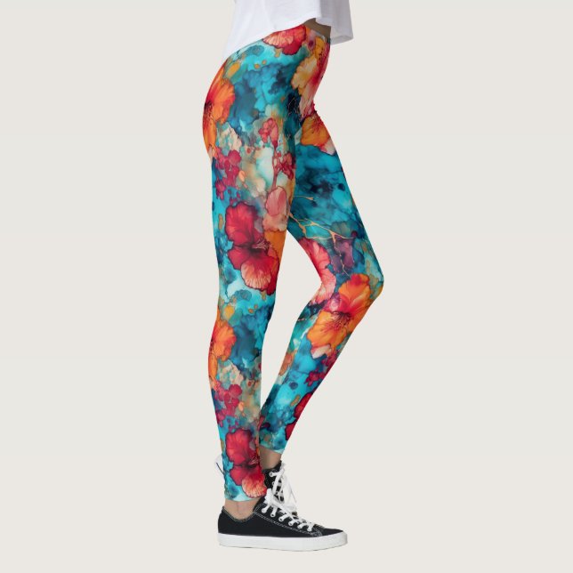 Legging Tinta alcoólica havaiana (Direita)