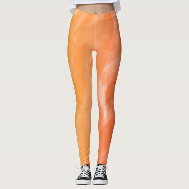 Legging Tinta colorida vazada. (Frente)
