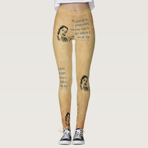Legging Tinta de 50 engraçada da Princesa SlipperyJoe