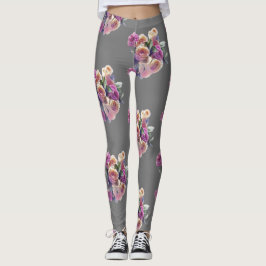 LEGGING TINTA DE BUOQUETE DAS FLORES