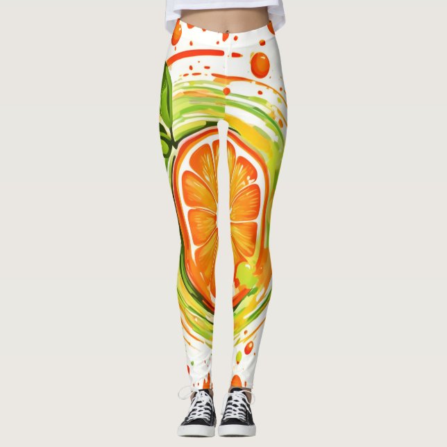 Legging Tinta de Laranja Esplendor (Frente)