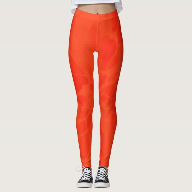 Legging Tinta laranja tie-dye (Frente)