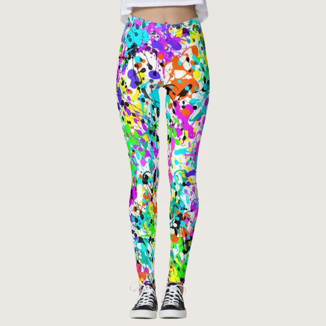 Legging Tinta Salpicada (Frente)
