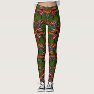 Legging tinta verde de galeria