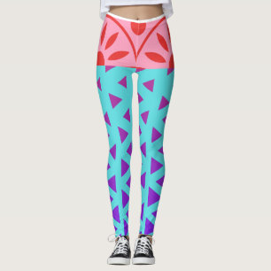 LEGGING TINTA VERMELHA E ARCO EM MÚLTIPLAS PERNAS
