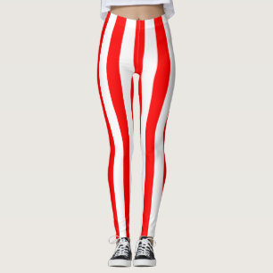 LEGGING TIPO VERTICAL BRANCO VERMELHO MÍNIMO