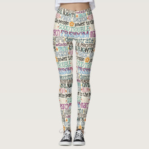 Legging tipografia boa confusão