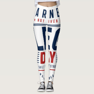 Legging Tipografia de Motivação para Dia de Perna 'Ganha,