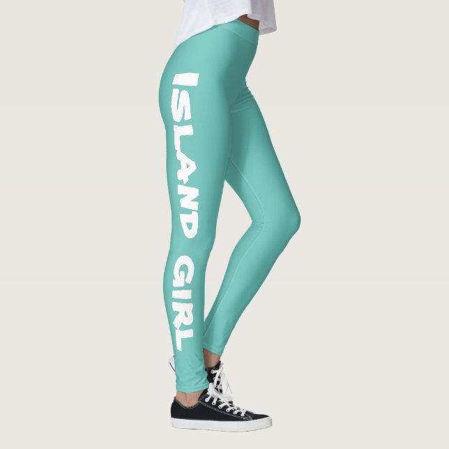Legging tipografia divertida ISLAND GIRL | (Direita)