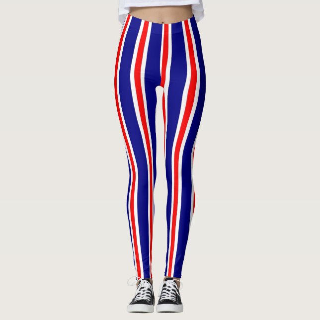 Legging Tiras coloridas Pernas para Mulheres (Frente)