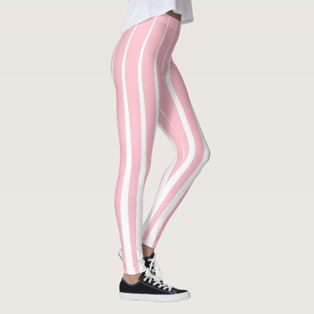 Legging Tiras Verticais Irregulares Bubblegum Rosa (Direita)
