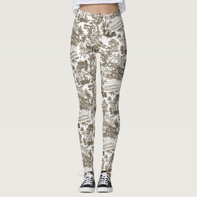 Legging Todos em Harmony Toile de Jouy (tinta natural) (Frente)