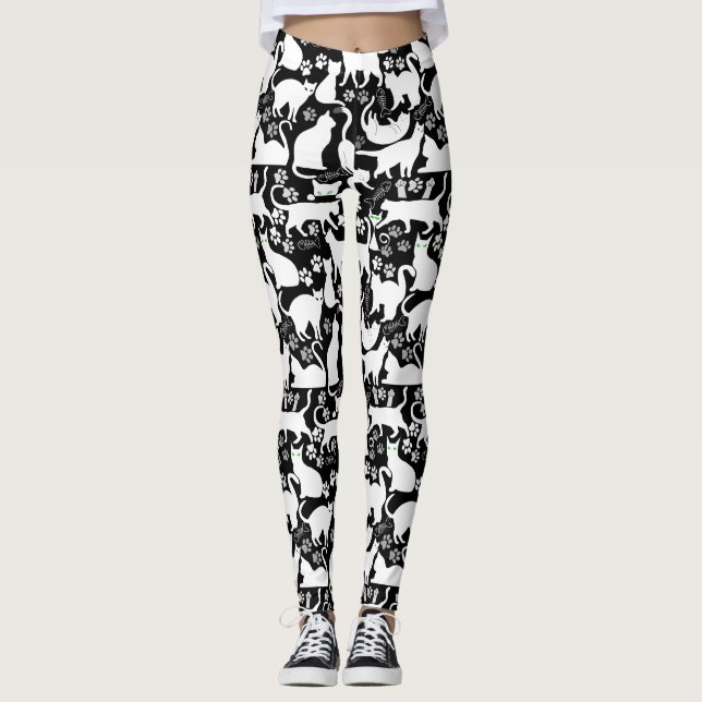 Legging Todos os gatos padrão.w.bx4 (Frente)