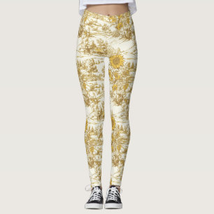Legging Toile de Algodão com Girassóis e Paisagem Rural (5