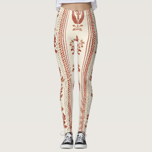Legging Toile de Jouy Floral Listra Vintage - Terracota 2
