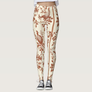 Legging Toile de Jouy Floral Vintage com Galinha (9)