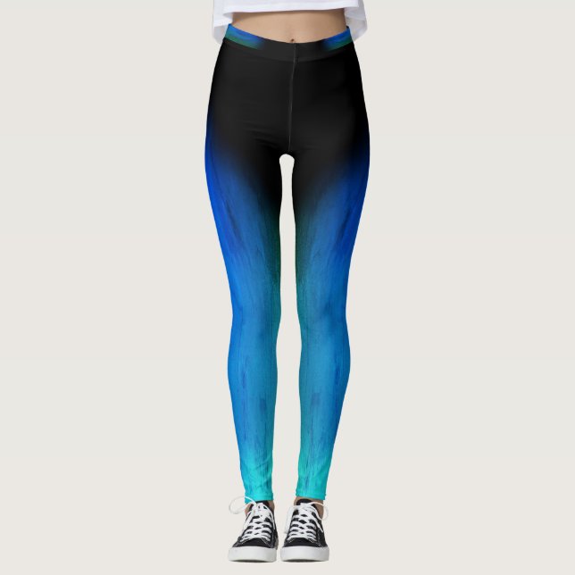 Legging tom de azul sujo (Frente)