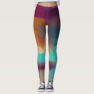 Legging Tom vibrante retrô mistura