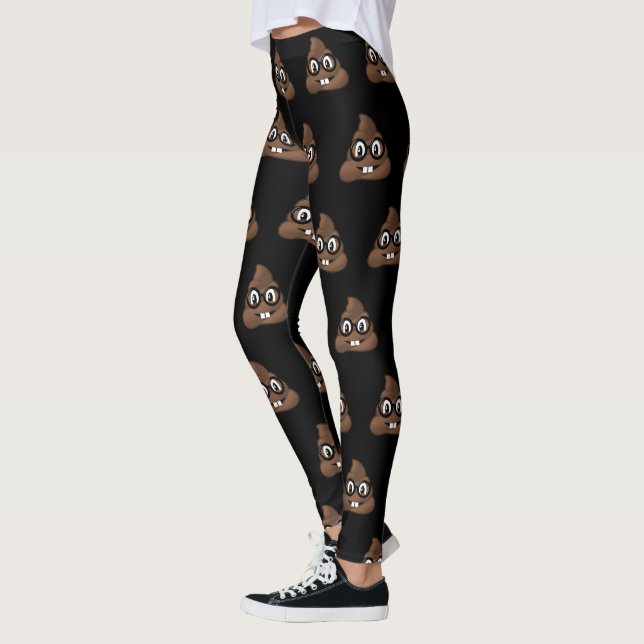 Legging Tombadilho Emoji dos vidros do nerd (Esquerda)
