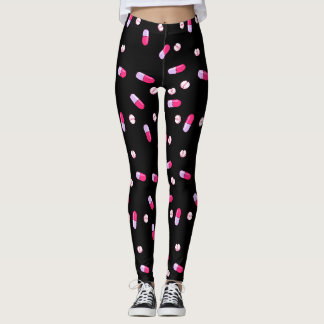 Legging Tome suas caneleiras da medicina (o preto)