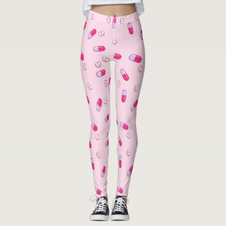 Legging Tome suas caneleiras da medicina (o rosa)