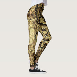 Legging Top Krokodil Lederoptik 