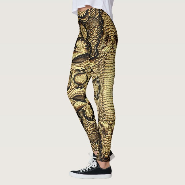 Legging Top Krokodil Lederoptik  (Esquerda)
