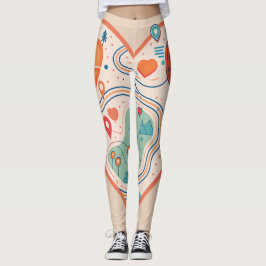 Legging Topografia do amor