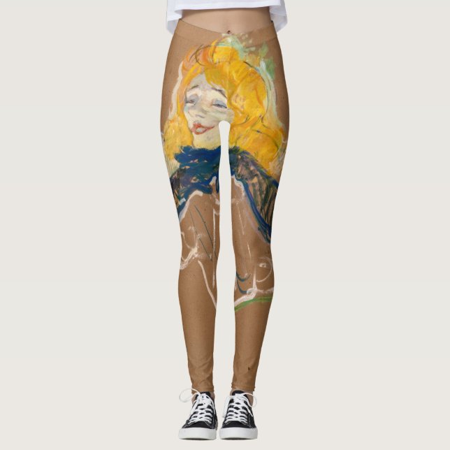 Legging Toulouse-Lautrec - Yvette Guilbert Cantando (Frente)