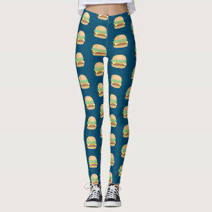 Legging Trabalhando com hambúrgueres