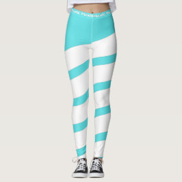 Legging trabalho branco azul moderno