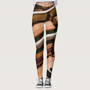 Legging Trabalho de arte de Piano bonito