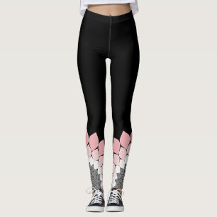 Legging Trabalho de arte Tendência de Mandala rosa no verã