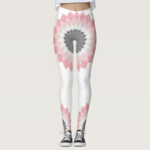 Legging Trabalho de arte Tendência de Mandala rosa no verã