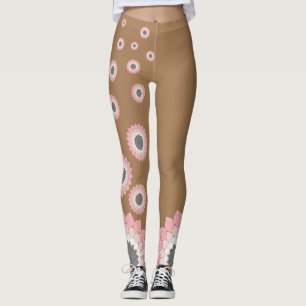 Legging Trabalho de arte Tendência de Mandala rosa no verã