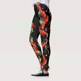 Legging Traça de Luna na flor de Canna customizável