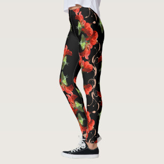 Legging Traça de Luna na flor de Canna customizável