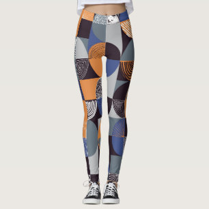 Legging Traçado Geométrico: Criativo Sem Costura.