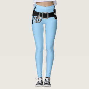 Legging Traje do agente da polícia