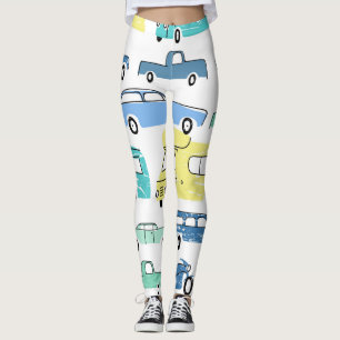 Legging Transporte de Cartoon: Diversão para Crianças da C