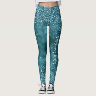 Legging Trecho personalizado de brilho brilhante Glitz Gli