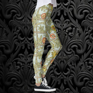 Legging Treliça por William Morris, Têxtil de Jardim Vinta