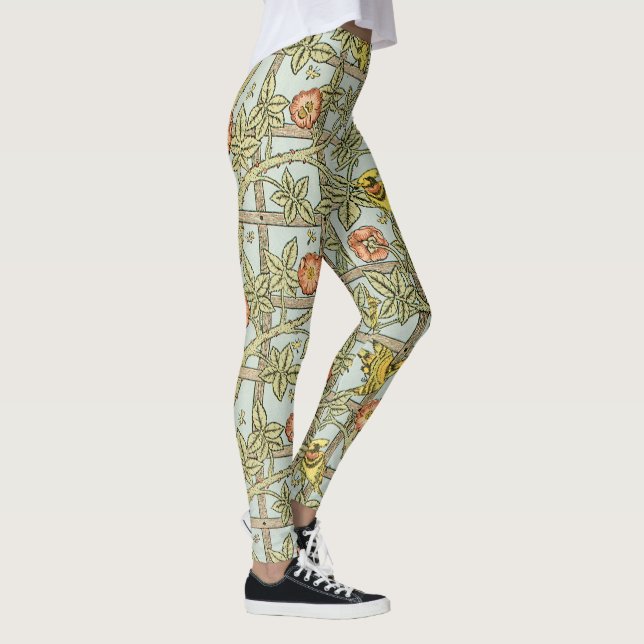 Legging William Morris Lily Art Nouveau Perna Floral