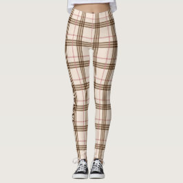 Legging Trendy beige castanho-rosa-rosa-rosa-ouro Thompson