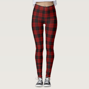 Legging Trendy Buffalo Xadrez Vermelho Cheques Lumberjack