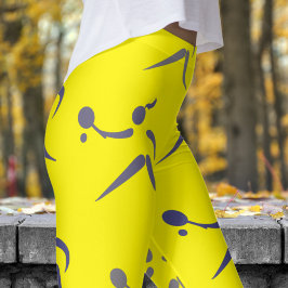 Legging Trendy Cádmio Yellow Womens Tênis Patterno